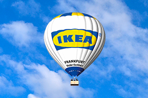 Heißluftballon IKEA Frankfurt Skytours-Heißluftballon im Design IKEA